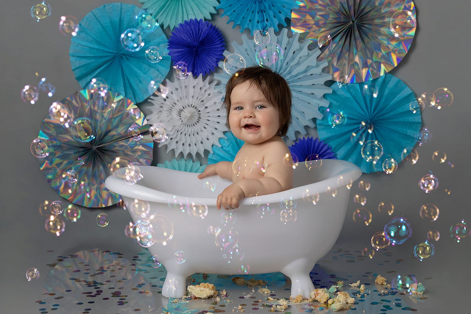 first birthday cake smash and splash