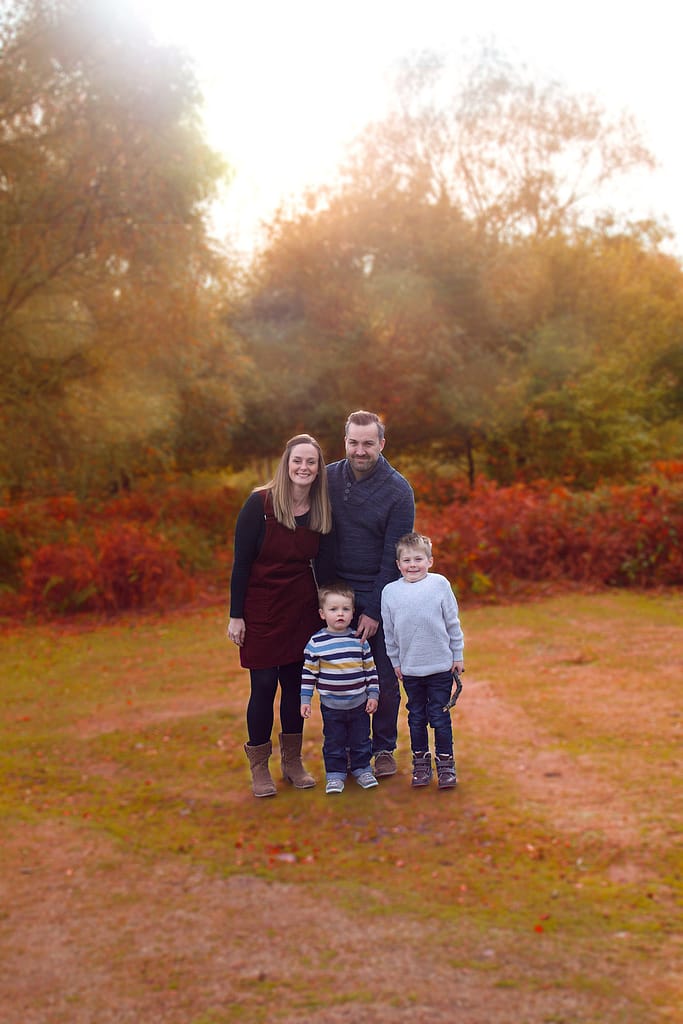 Autumn family portrait sutton coldfield
