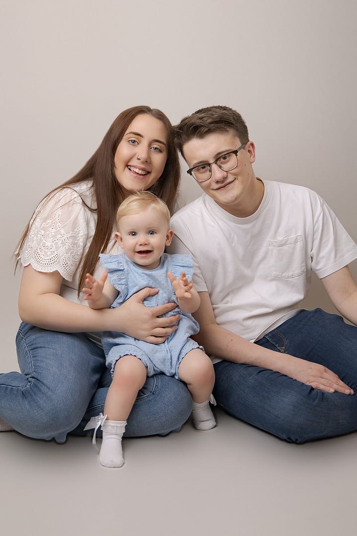 family portraits taken during cake smash, by cake smash photographer Sutton coldfield Birmingham