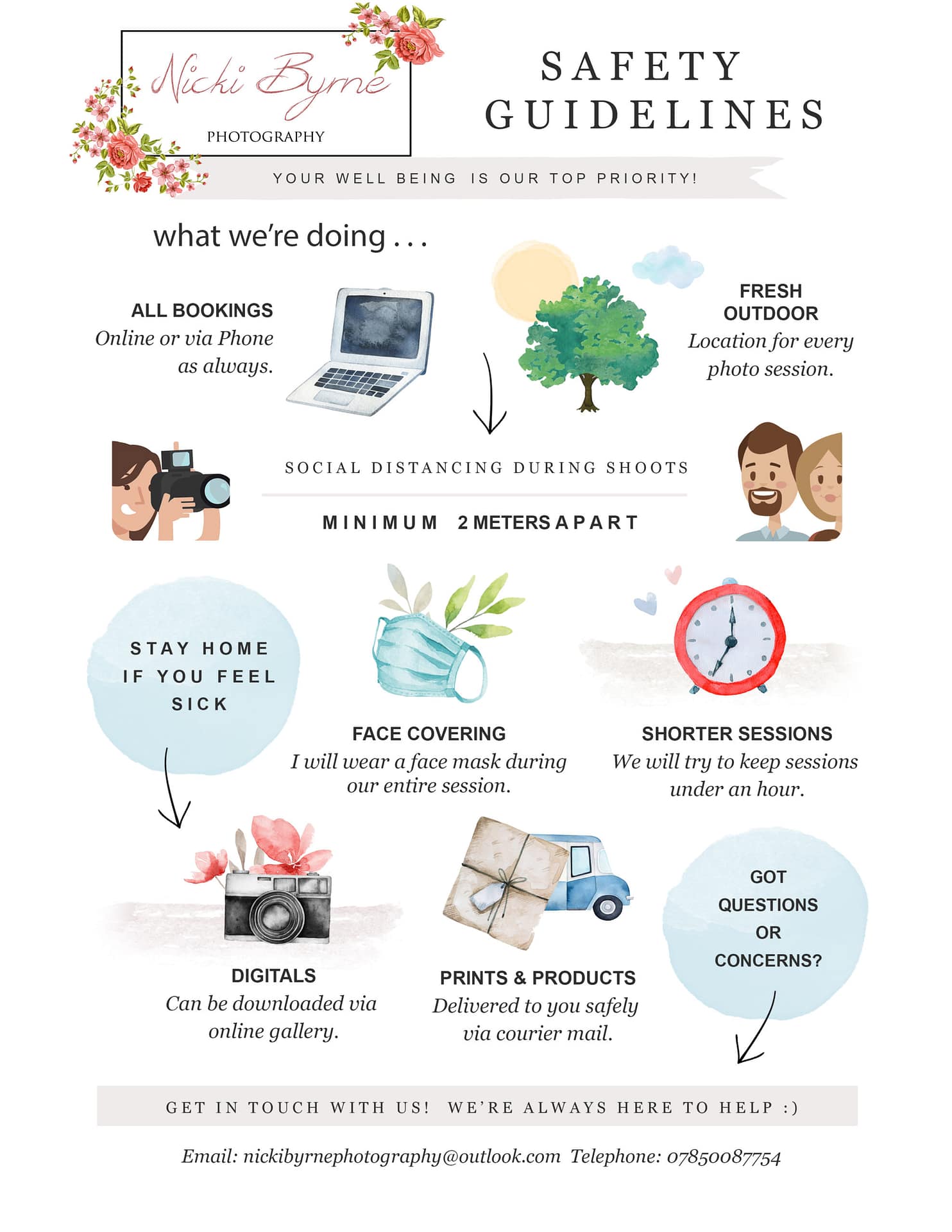 Safety guildelines outdoors